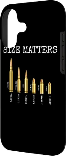 Vista 2 de Ammo & Gun Lover Shirt, Size Matters, Bullets & Caliber Case for iPhone 17