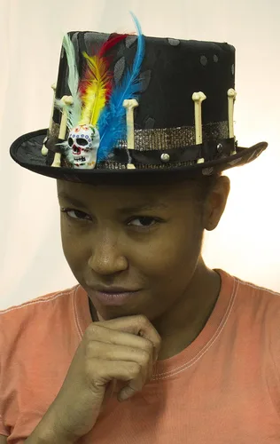 Vista 3 de Jacobson Hat Company - Gorro para hombre diseño de bruja color negro