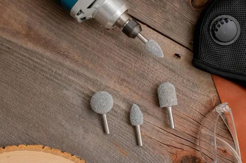 Vista 4 de Kutzall Kit de fresas rotativas de 3 piezas, eje de 1⁄4 pulgadas, grueso, brocas de tallado de madera para Bosch, DeWalt, Milwaukee Tools - Carburo