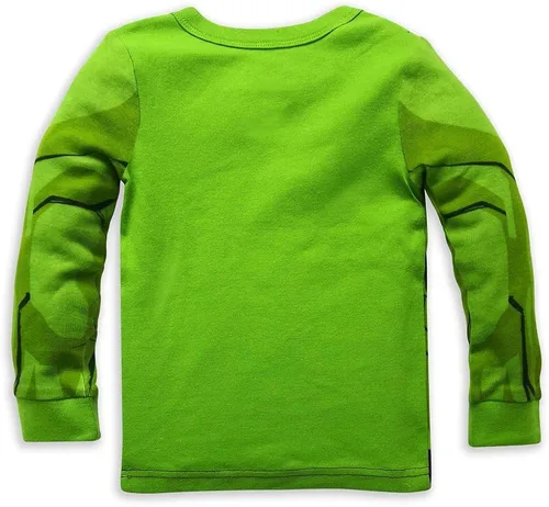 Vista 3 de Marvel Disfraz de Hulk PJ PALS para niños, Multicolor