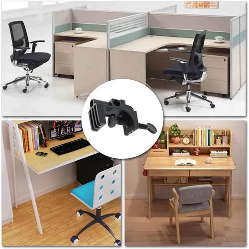 Vista 6 de 2 piezas de abrazadera de escritorio soporte de montaje de luz de trabajo de plástico resistente abrazadera de montaje de mesa para lámpara
