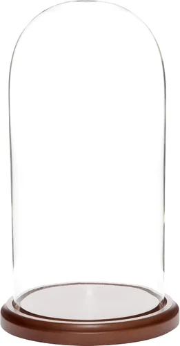 Vista 4 de Plymor Cúpula de cristal de 5.5" x 11" (base de madera MDF negra)