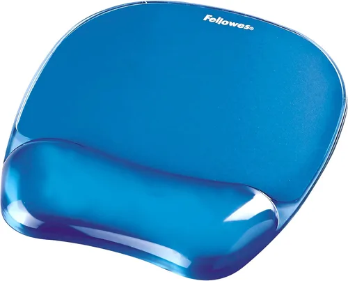 Vista 2 de Fellowes Alfombrilla de ratón de gel con reposamuñecas – Azul (91141)