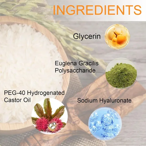 Vista 4 de Suero facial de arroz, esencia facial hidratante, reafirmante antiarrugas, antienvejecimiento, elimina líneas finas de la cara, suave profundamente