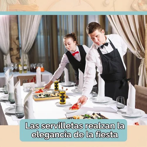 Vista 5 de Moukeren - Servilletas de lino para cóctel de 6 x 6 pulgadas - Servilletas de tela lavables con orilla cosida, servilletas de lino natural