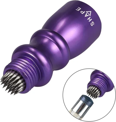 Vista 3 de 3 en 1 Billar Cue Tip Herramienta Billar Taco Accesorios Shaper/Scuffer/Aireador Púrpura