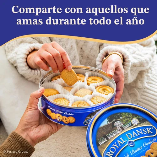 Vista 7 de Royal Dansk Selección de galletas danesas, sin conservantes ni colorantes añadidos, 12 onzas