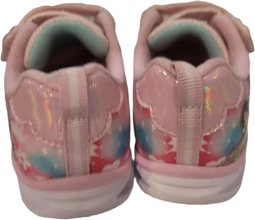 Vista 4 de Disney Princesses - Tenis deportivos iluminados, color rosa (bebé), talla 10