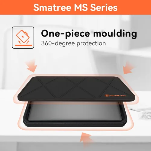 Vista 5 de Smatree MS23T Funda protectora dura EVA con soporte compatible para HP Pro x360 Fortis 11 G11/G10/G9 de 11.6 pulgadas, HP Fortis 11 G9 Q/x360 11 G3