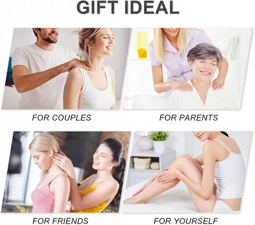 Vista 5 de Herramienta hecha a mano JOVIVI, rosa natural con motivos en relieve Gua Sha, para masaje Wand y terapia con acupuntura o tratamiento con agujas
