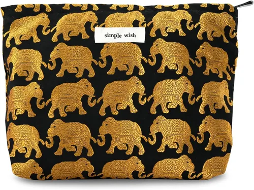 Vista 12 de Sminra Bolsa de Maquillaje Bolsa de Cosméticos Bolsa de Aseo de Lona Preppy para Mujeres Linda Bolsa con Cremallera Organizador Accesorios de Viaje
