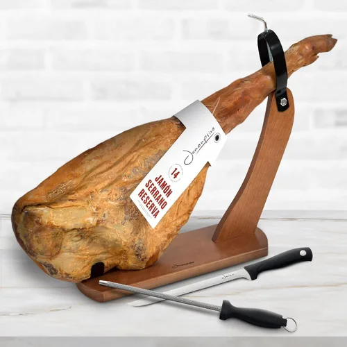 Vista 4 de Jamonprive Soporte Jamonero España - Jamonero para Jamones Españoles y Prosciutto Italiano