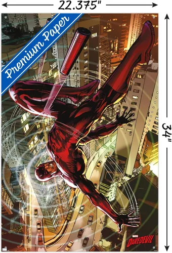 Vista 3 de Trends International Marvel Comics Daredevil - Póster de pared con cubierta de techo con chinchetas