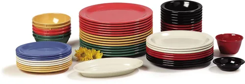 Vista 8 de Carlisle FoodService Products Dallas Ware - Tazón de plástico reutilizable para caldo para el hogar y el restaurante, melamina, 8 onzas, negro