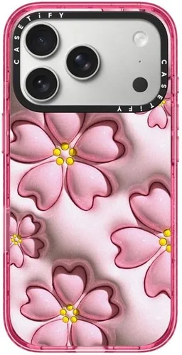 Vista 100 de CASETiFY Impact iPhone Air Case [Delgada/Compatible con Magsafe / 8.2 ft. Protección contra Caídas de Grado Militar 4X] - Lazos - Rosa Arcos