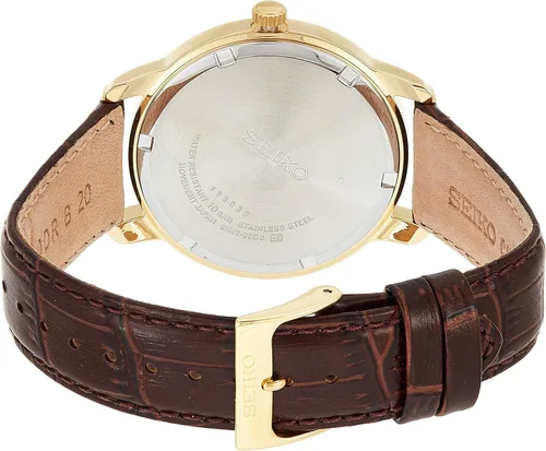 Vista 2 de Seiko Neo Classic SeikoMens Analógico Blanco Casual Cuarzo SUR266P1, Oro