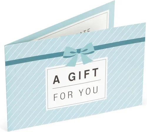 Vista 8 de Juvale Tarjetas de regalo en blanco, paquete de 36 unidades de 4 x 6 pulgadas, color azul, 250 GSM y sobres, certificados de regalo personalizables