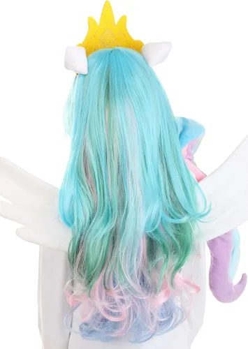Vista 4 de My Little Pony - Peluca de princesa Celestia para niños