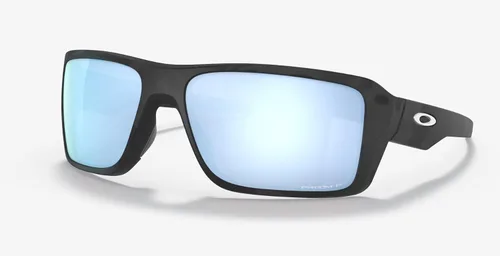 Vista 2 de Oakley Lentes de sol de doble filo, camuflaje negro mate con lente polarizada Prizm Deep H2O, Mate negro