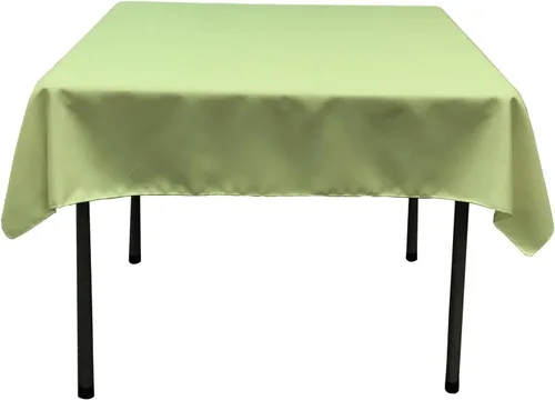 Vista 30 de LA Linen. Mantel cuadrado de popelina de poliéster