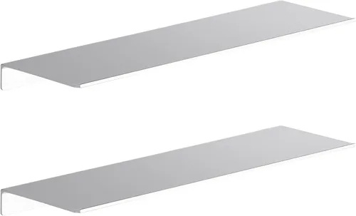 Vista 21 de Danpoo Pequeño estante flotante para almacenamiento en la pared, mini estante de exhibición para coleccionables, estante de pared de metal para Negro