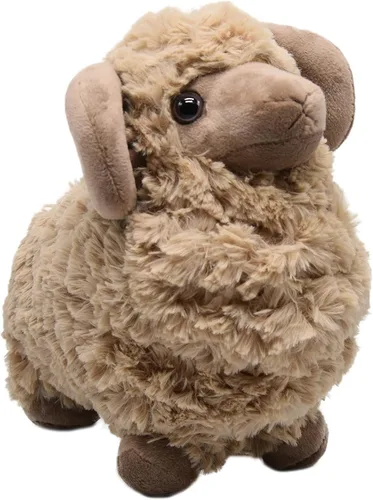 Vista 2 de BABOLI Peluche de oveja de peluche adorable y esponjoso, súper suave y lindo, muñeca de cordero, regalos bonitos para niños y niñas, regalo