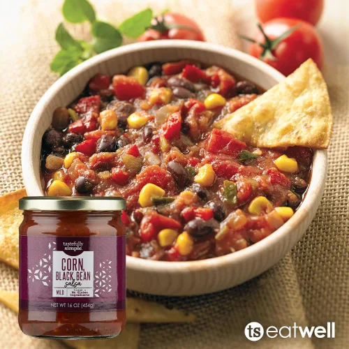 Vista 2 de Tastefully Simple Corn and Black Bean Salsa, 16 Ounce