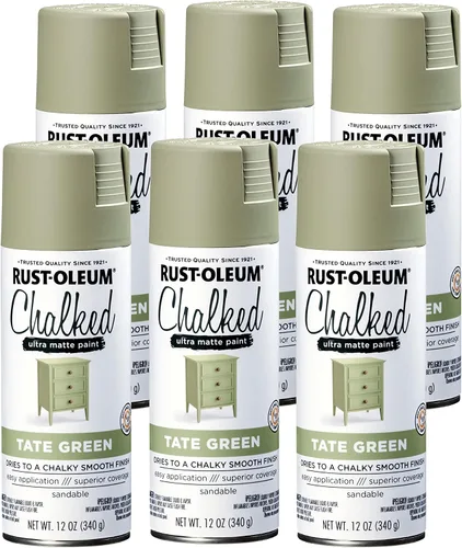 Vista 74 de Rust-Oleum 302592 - Pintura a la tiza en aerosol ultramate de 12 onzas (paquete de 1), color gris envejecido