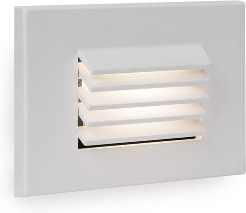 Vista 10 de Iluminación de paisaje WAC, LEDme 120V LED vertical con listones para interiores y exteriores, luz de pared y escalón de 3000 K LED incorporado