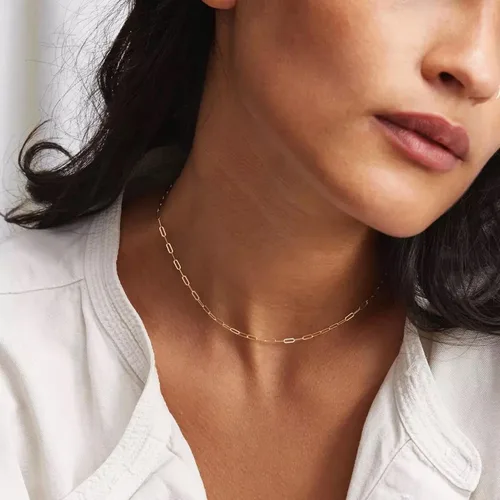 Vista 7 de Yoosteel Regalos para el día de San Valentín para niñas y ella, collares con iniciales de oro para mujer, chapado en oro, collar con dije de letra