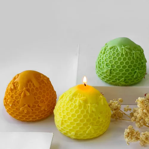 Vista 2 de Molde para velas de abeja de abeja, molde de vela de panal, molde de vela de animales, molde de resina de panal, molde de fundición de resina