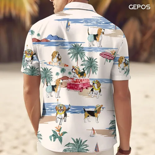 Vista 4 de Camisa con botón de seta mística, divertida camisa hawaiana casual de hongos, regalos para verano, regalos de cumpleaños