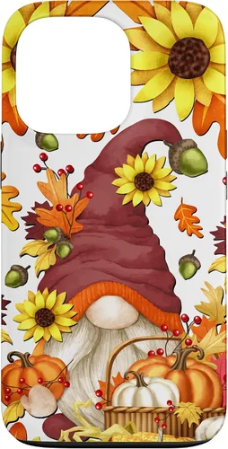 Vista 10 de Hello Fall Sunflower Gnome Pattern for Women Cute Autumn Case for iPhone 17