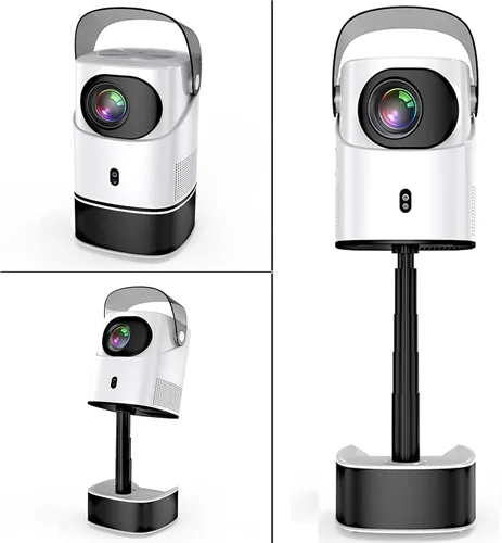 Vista 8 de Proyector 4K con Wifi y Bluetooth, proyector de películas para exteriores con pantalla de 120 pulgadas, proyector inteligente para el hogar con 1000