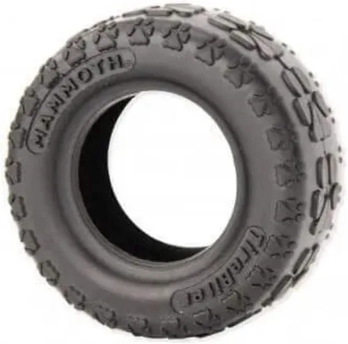 Vista 3 de Mammoth Pet Products TireBiter con cuerda de algodón y poliéster, juguetes de goma natural para masticadores extremos, juguetes para perros