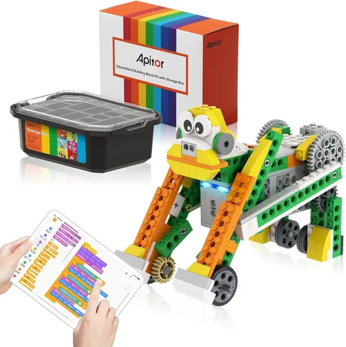 Vista 8 de Apitor Robot S Robot Kit de construcción de robot S, aplicación programable 10 en 1, kit de codificación de robot RC/robótica de automóvil