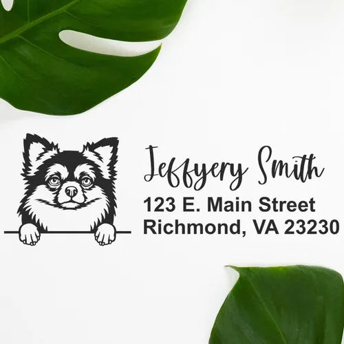 Vista 22 de American Bulldog Stamp Duo, Custom Return Address for Dog Lovers, Personalized Mail Mark for Letters and Cards