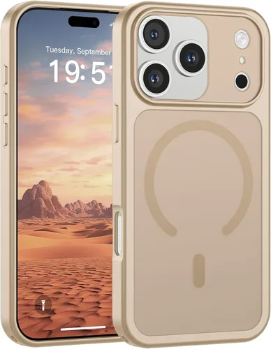 Vista 41 de SUPFINE Funda magnética para iPhone 11 Pro Max (compatible con MagSafe) (protección contra caídas de grado militar), delgada, translúcida mate, a