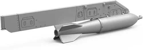Vista 3 de SSMODEL Yao's Studio LY32720 1/32 Kit de actualización Piezas Francia Mirage2000 Llevar arma 551.2 lbs Tipo 25 Bomba 5pcs