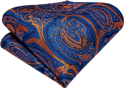 Vista 37 de Dubulle Corbata tejida de cachemira para hombre y gemelos de pañuelo para hombre, conjunto de gemelos para boda formal y negocios