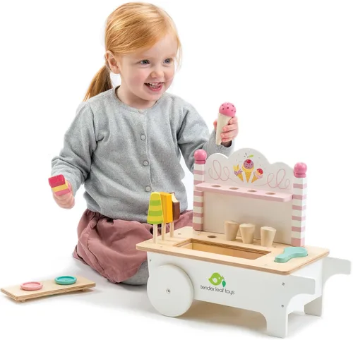 Vista 3 de Tender Leaf Toys Carrito de helados, 14.76 pulgadas de longitud