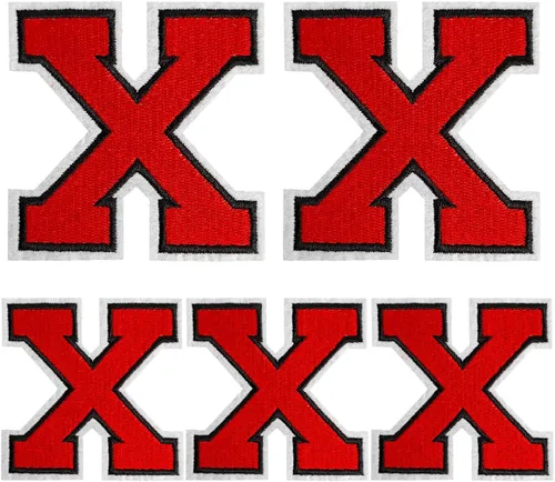 Vista 11 de Parches de letras para planchar, 5 piezas de letras individuales bordadas completas para ropa, vestido, sombrero, jeans, accesorios de bricolaje