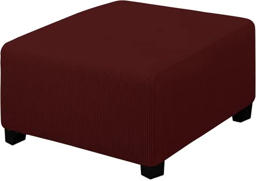 Vista 121 de Easy-Going Funda Elástica para Otomana Taburete de Almacenamiento Plegable Protector de Muebles Funda Rectangular Suave con Parte Inferior Elástica