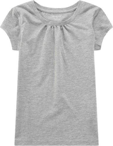 Vista 6 de Bienzoe Camiseta de secado rápido transpirable para niñas, NegroBlanco desteñidoRosa.