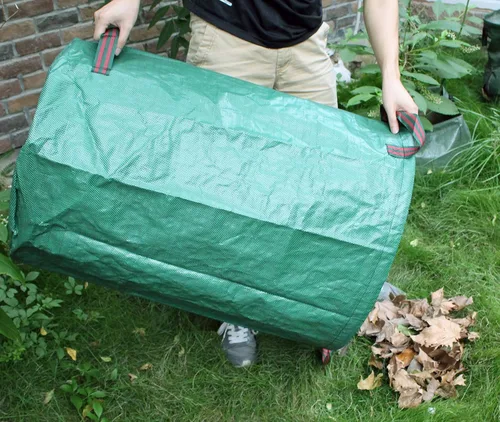 Vista 5 de Gardzen Paquete de 3 bolsas de jardín de 32 galones – Bolsas de jardinería reutilizables y resistentes, bolsa de residuos de hojas de jardín