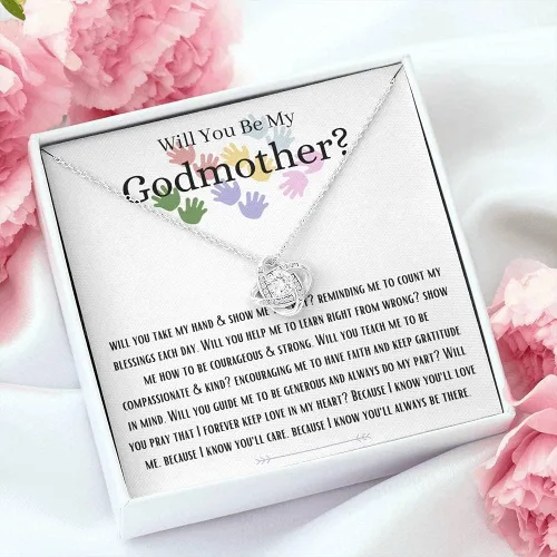 Vista 7 de Love Knot, Will You Be My Godmother - Juego de caja de regalo para futura madrina, regalo de madrina, propuesta de madrina, madrina de hadas