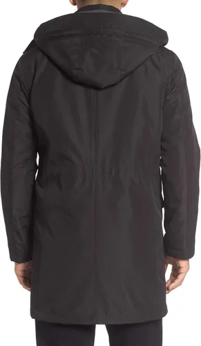 Vista 3 de Cole Haan Signature Abrigo de coche de nylon con capucha adjunta para hombre