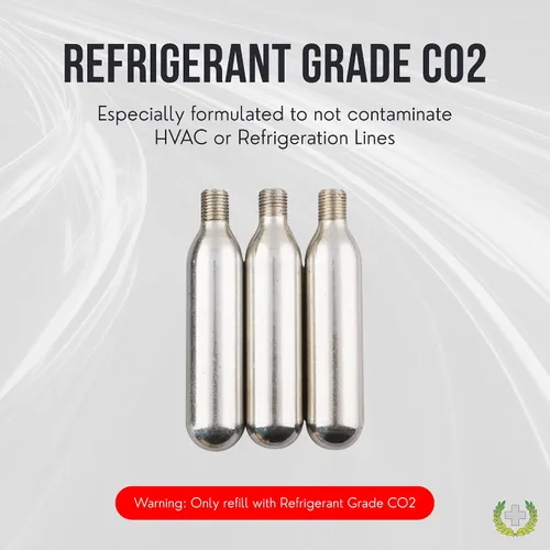 Vista 6 de Leak Saver - Fuga Shot HVAC - Inyector sellador de fugas y lanzador de línea de condensado - Cartuchos de CO2 no contaminantes - para A/C y mini