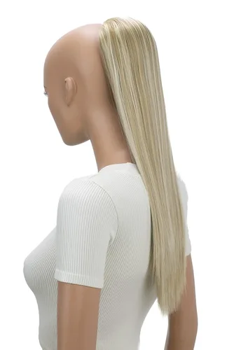 Vista 10 de CAISHA Extensión de cola de caballo de 22" con cordón voluminoso Straigtht negro-marrón PH503
