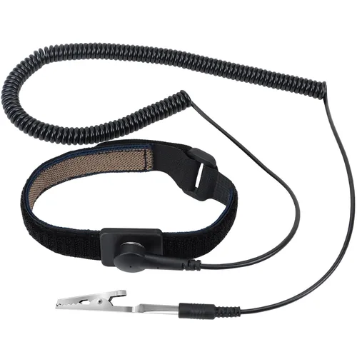 Vista 9 de STREBITO Correa de muñeca antiestática, banda de muñeca antiestática de 11 pulgadas, pulsera de conexión a tierra, correa de muñeca ESD, pulsera